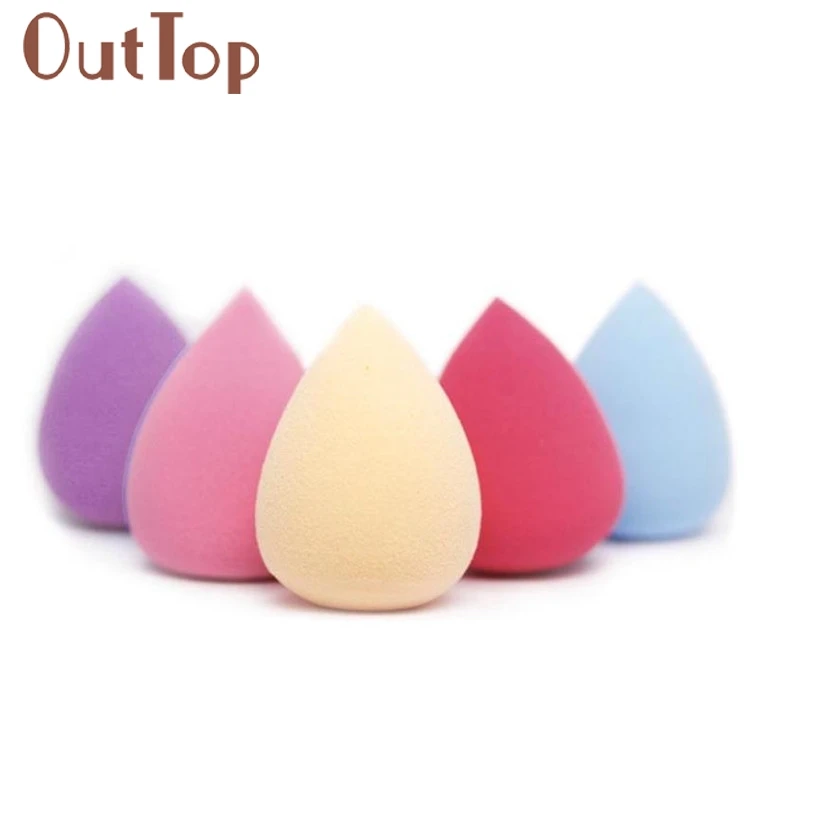 

OutTop 2018 newly 5PCS Pro Beauty Water Droplets Sponge Makeup Foundation Puff 04.21