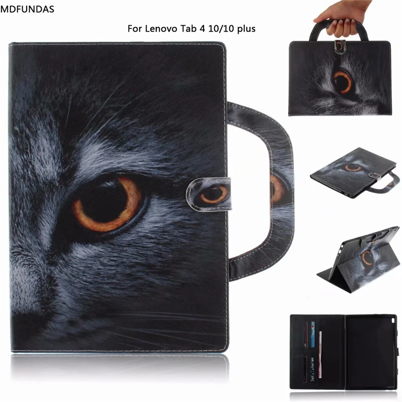 

For Lenovo Tab 4 10 Case TB-X304F TB-X304N Portable PU Leather Handbag Tablet Case for Lenovo Tab 4 10 plus TB-X704F TB-X704N
