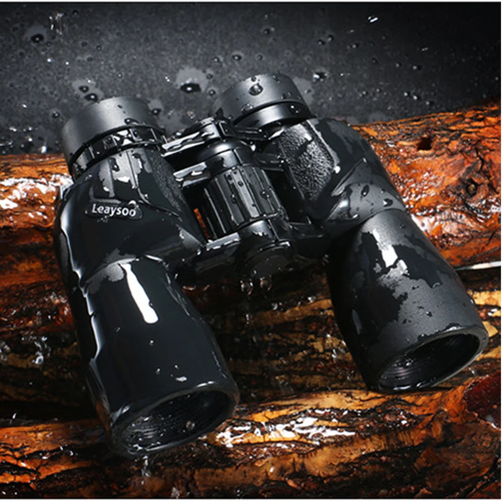 LEAYSOO 10x42 Binocular BAK4 FMC Coating profession For Adult Waterproof night vision Telescope Binocular