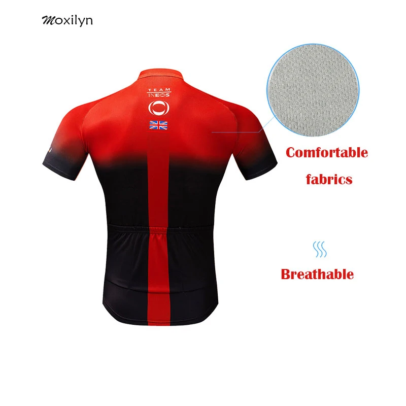 2019 nuevo INEOS verano ciclismo Conjunto Jersey transpirable equipo de carreras de bicicleta deporte Jersey hombre ciclismo ropa Jersey de bici NW