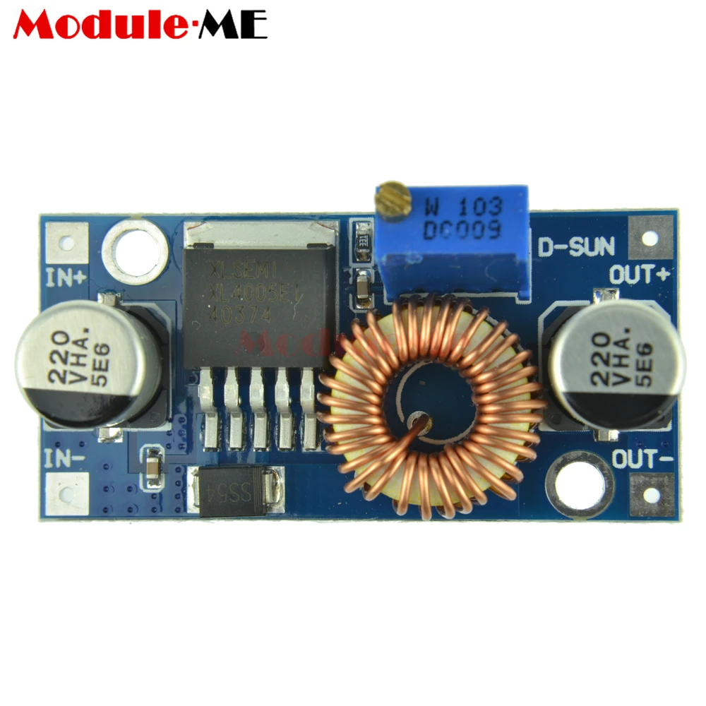

XL4015 DC-DC BUCK Step Down Adjustable Power Supply LED Lithium Charger Module Board 5A Max DC 5V-30V To 0.8V-24V 300KHz DIY KIT