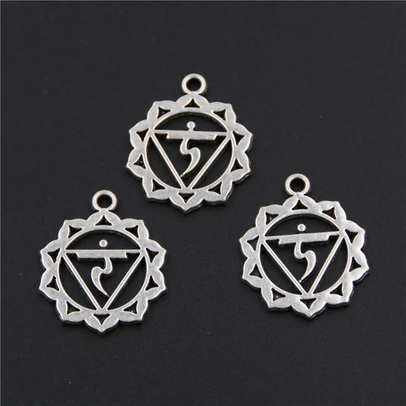 7 шт. серебряные подвески чакры для йоги|chakra charms|chakra pendantpendant chakra |