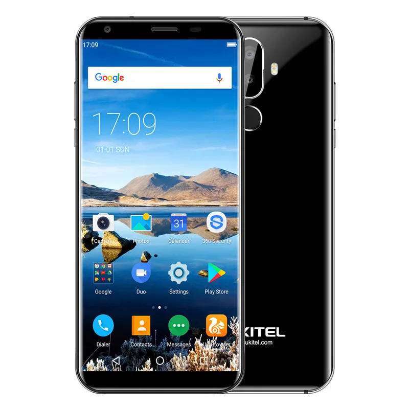 Oukitel K5 4G 5,7 pulgadas pantalla 18:9 MTK6737T teléfono móvil Android 7,0 2G 16G Quad Core 4000 mAh 3 cámaras Fingerprint Smartphone