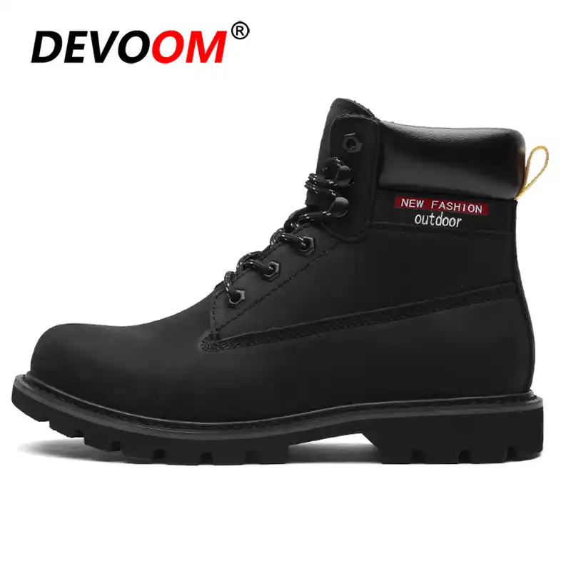 botas negras hombre