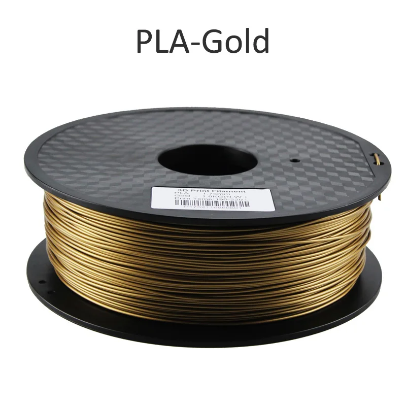 HUAFAST PLA ABS Филамент 1,75 мм 1 кг/0,25 кг материалы для 3D печати для RepRap FDM 3d принтер ручка Филамент пластиковые аксессуары - Цвет: gold filament pla