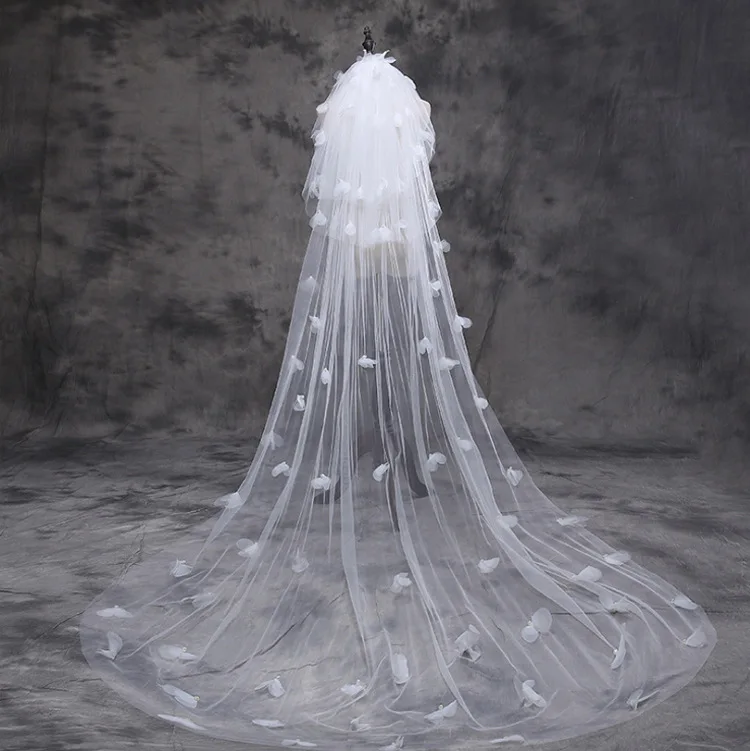 

Wedding Bridal 2 Meters 3 Meters Long One Layer Veil Elegant Wedding Accessories
