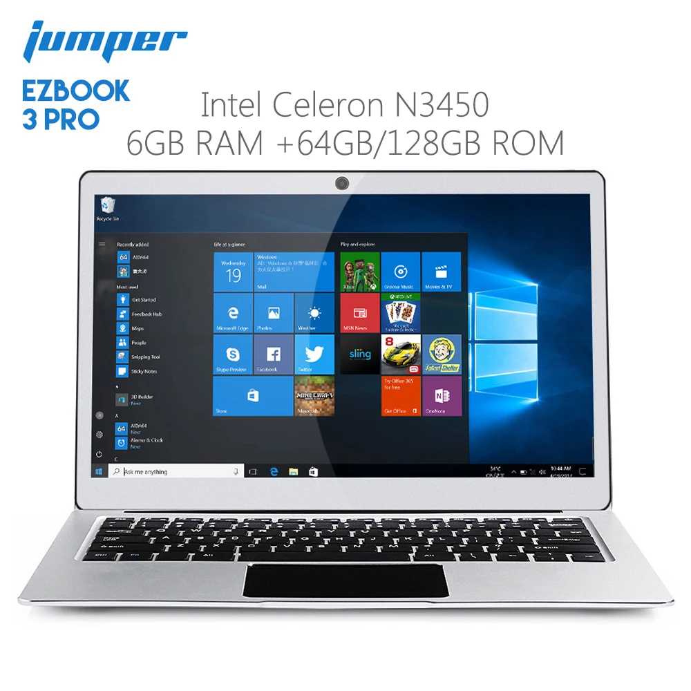 Original Jumper EZBOOK 3 PRO 13.3 inch Notebook Windows 10 Intel Apollo Lake N3450 6GB RAM 64GB Laptop eMMC HDMI Dual WiFi Original Jumper EZBOOK 3 PRO 13.3 inch Notebook Windows 10 Intel Apollo Lake N3450 6GB RAM 64GB Laptop eMMC HDMI Dual WiFi