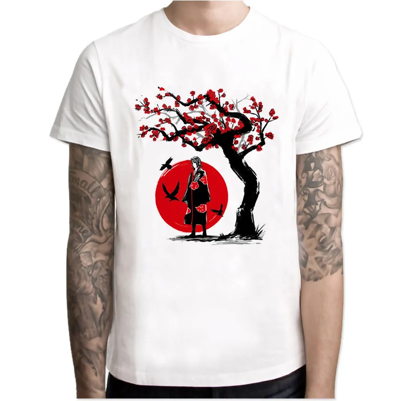 

naruto New Anime tee Shirts 2018 funny T-shirt O-Neck Short Sleeve TShirt Homme T shirts Hip Hop Costume MR4288