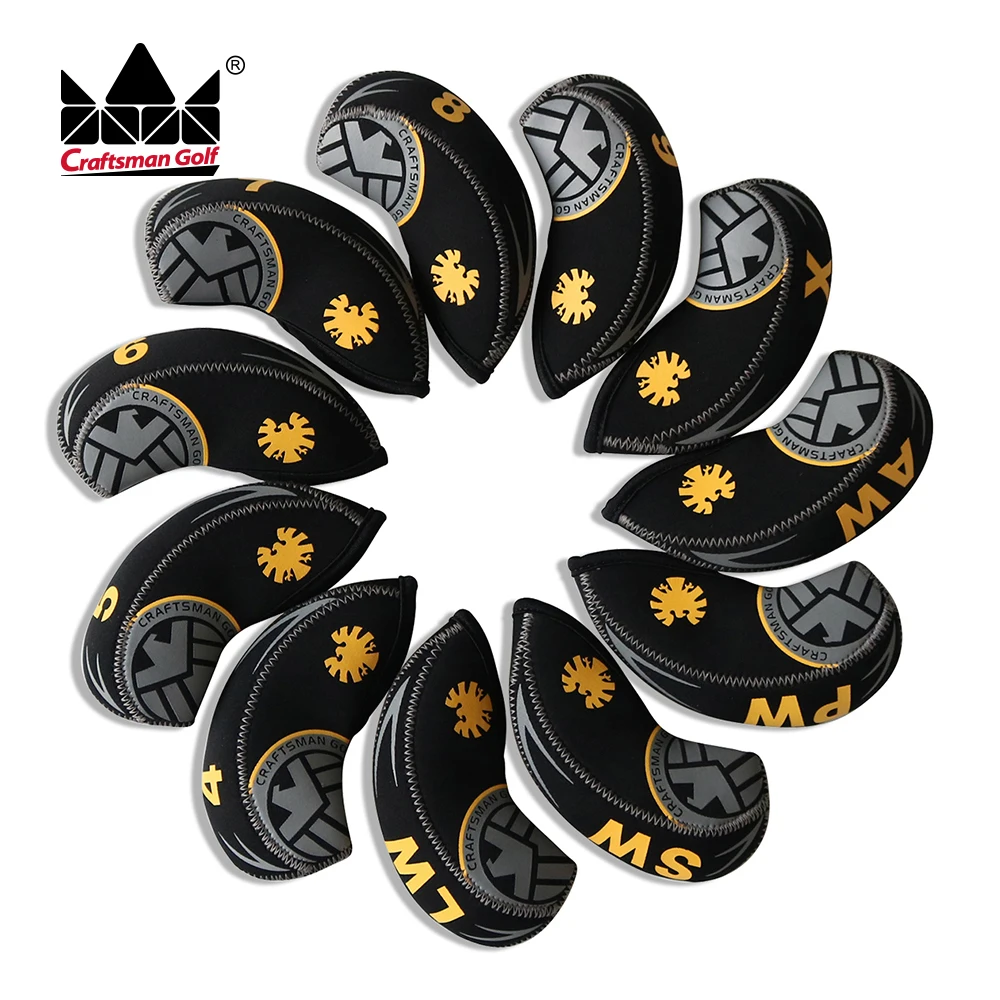 Craftsman Golf Iron Covers Headcovers Fit JPX MP AP 4 5 6 7 8 9 AW SW