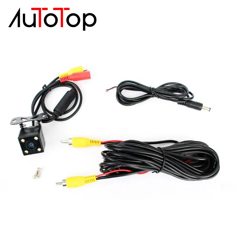 Автомобильная камера заднего вида AUTOTOP с 4 светодиодами ночным видением