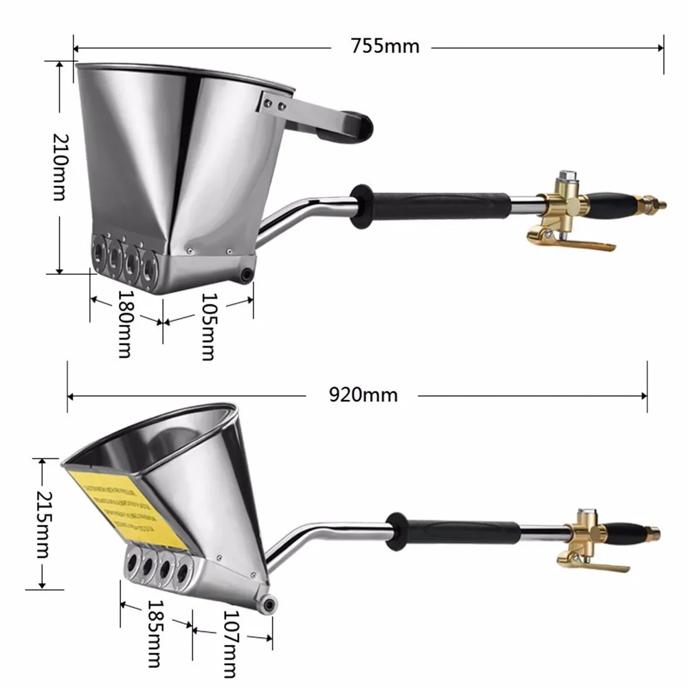Распылитель цемента, распылитель раствора, штукатурка, бункер, пистолет, распылитель, бункер, ведро, гипсовый пистолет