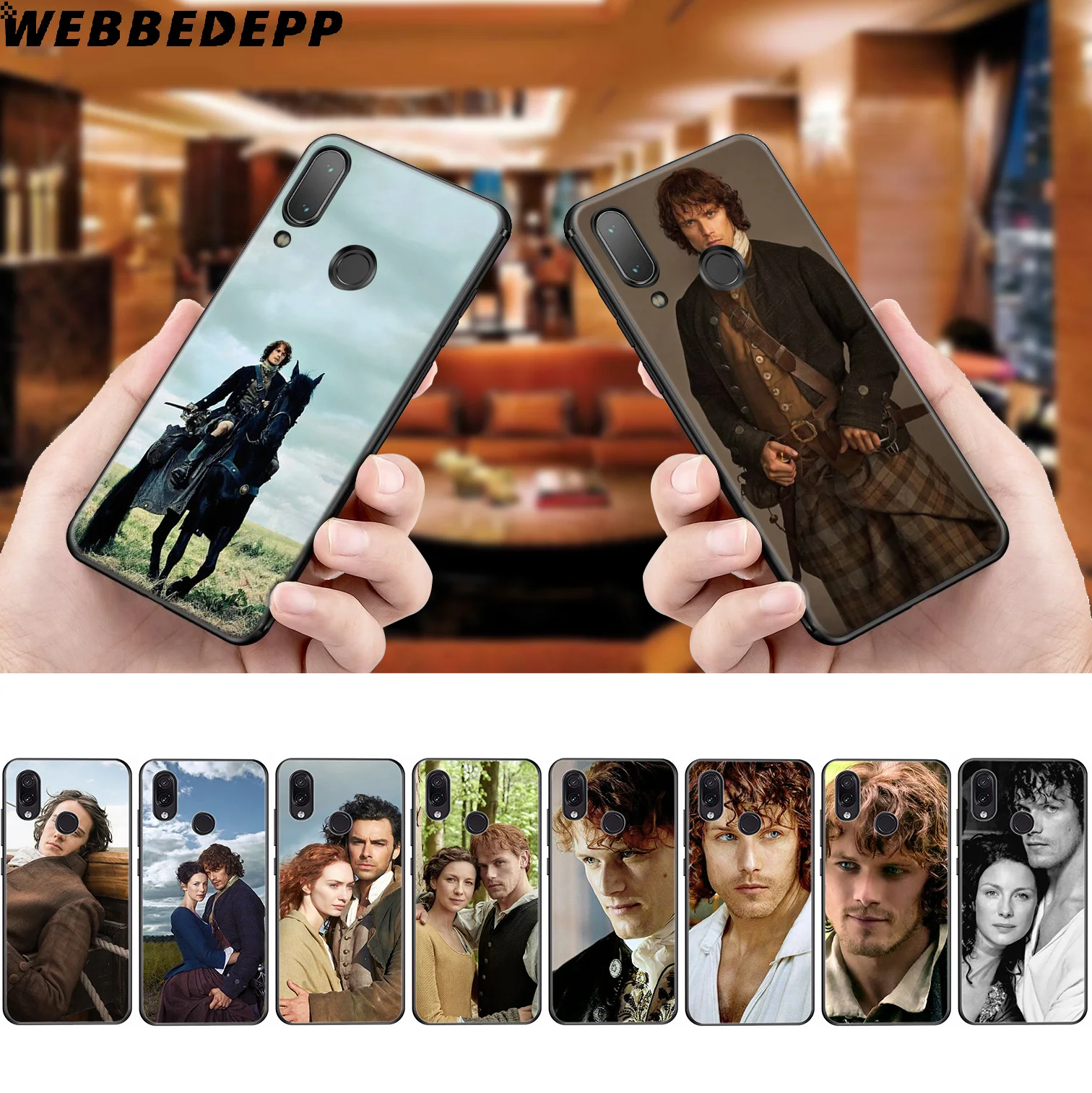 WEBBEDEPP Jamie Fraser Outlander Soft Case for Xiaomi Redmi K20 7A 4A 4X 5 5A 6 6A S2 Note 8 4 7 Pro Plus Prime |