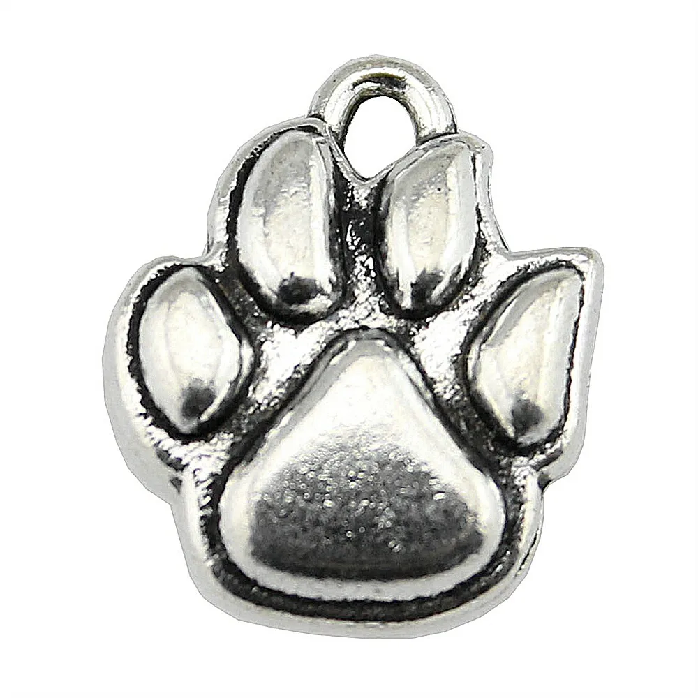 Engraved Paw Heart Necklace, Pet Loss Or Sympathy Gift, Silver Steel