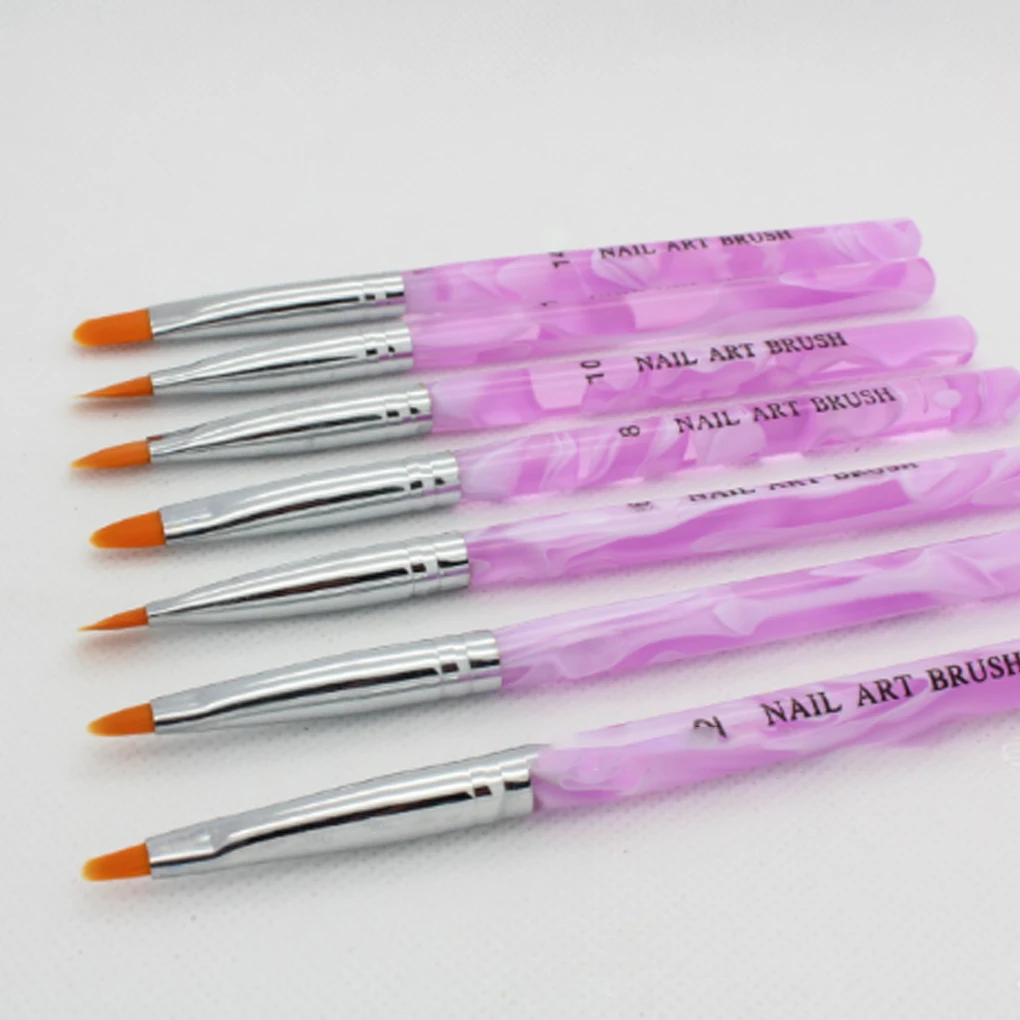 7pcs/set Nail Art Brush Pens Nail Brushes UV Gel Nail Polish Painting