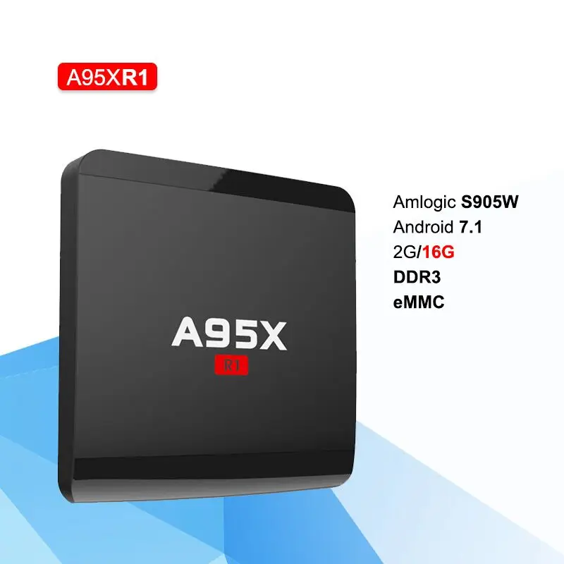 

A95X R1 Android 7.1 1G/2G 8G/16G TV BOX Amlogic S905W TV Box Quad Core 4K Wifi Smart TV Box Media Player