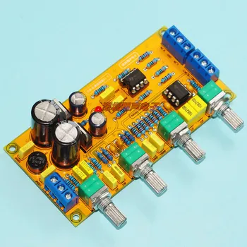 

NE5532 Tone board double AC 12V-18V / DC12-20V double NE5532 Op amp Fever Preamplifier Tone board