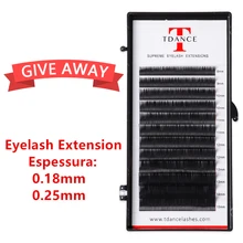 TDANCE Naturalfake накладные ресницы 0,25 \ 0,18 lache maquiagem escura наращивание ресниц minkeyelashes