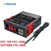 STC-100 STC-1000 SHT2000 STC-3000 AC 110-220V DC 12V 24V Digital Thermostat Hygrometer Temperature Controller Thermometer Sensor ► Photo 1/6