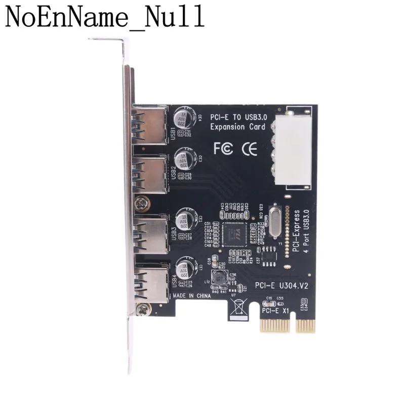 4 Port PCI-E to USB 3.0 HUB PCI Express Expansion Card Adapter 5 Gbps Speed For Desktop Computer Components Brand New