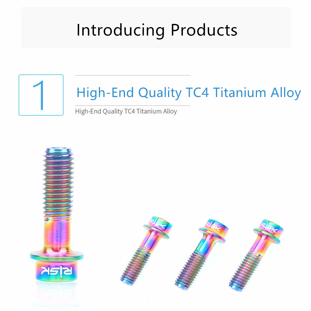 4 шт. легкий M6* 18 велосипед дисковый тормоз зажим Титан полый болт горный велосипед XT крепежный винт