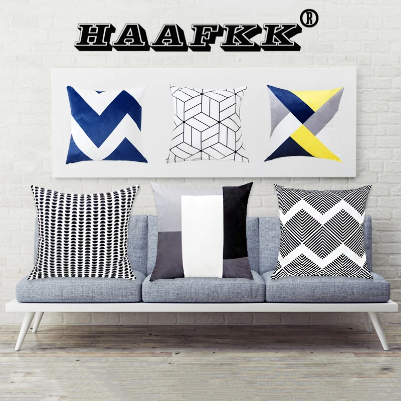 Наволочка бархатная для подушки Простой Высококачественный мягкий наволочка