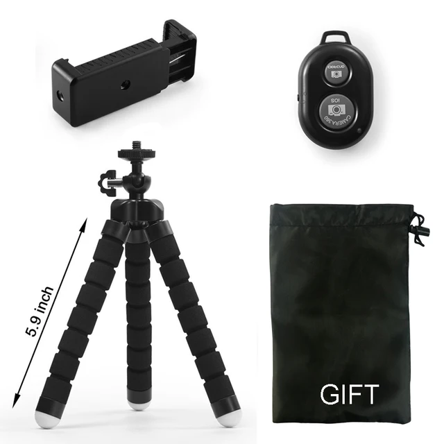 DUSZAKE Flexible Gorillapod Octopus Mini Tripod for Phone Camera Mini