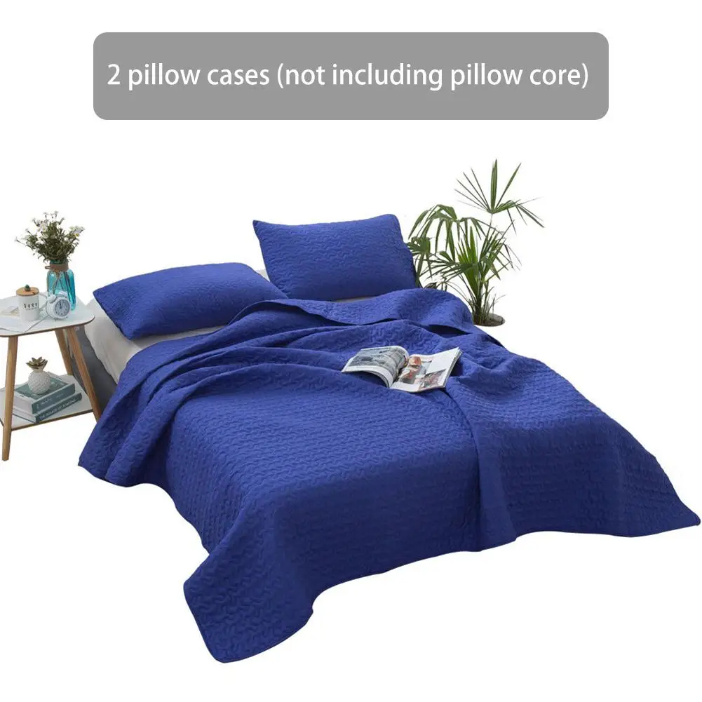 

Summer Quilt All Season Solid Color Cotton Bed Cover Three-piece Summer Cool Air Conditioning Quilt
