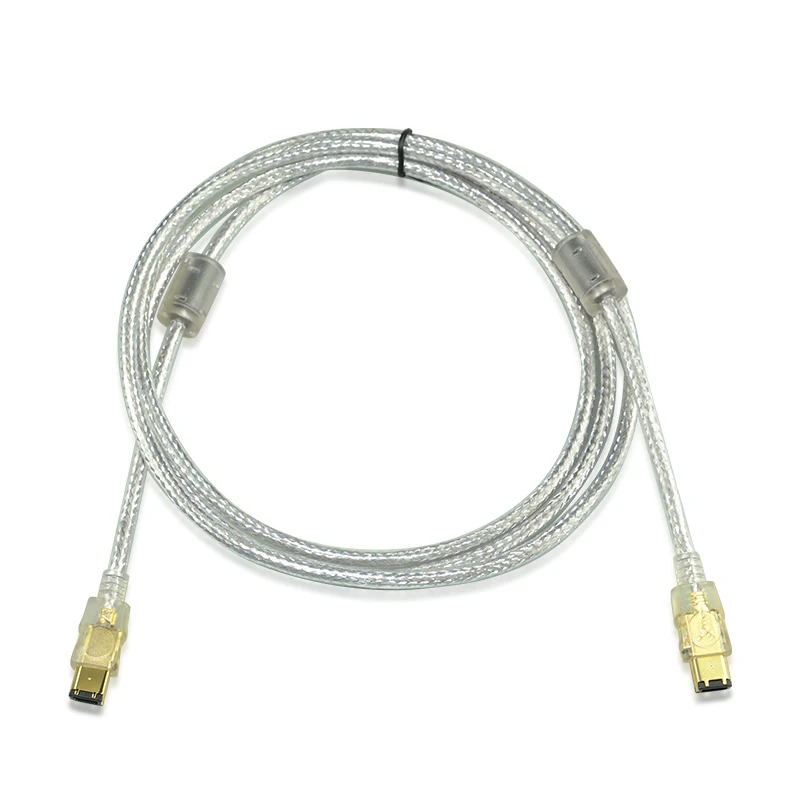  IEEE1394A Data Cable IEEE 1394 6P to 6P 6P-6P 6 Pin to 6Pin Industrial Camera Cable Firewire 400 Mb