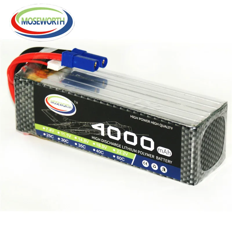 6S 22,2 V 4000mAh 30C Lipo батарея для Радиоуправляемый Дрон, автомобиль, лодка, грузовик, самолет, вертолет, Квадрокоптер, радиоуправляемые игрушки, литиевая батарея