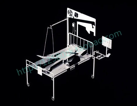

Personality flip sickbay cutout quality stainless steel 3D metal card