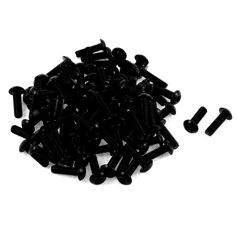 M3x10mm Thread Button Head Hex Socket Cap Screw Bolt 100pcs Drop shipping | Обустройство дома