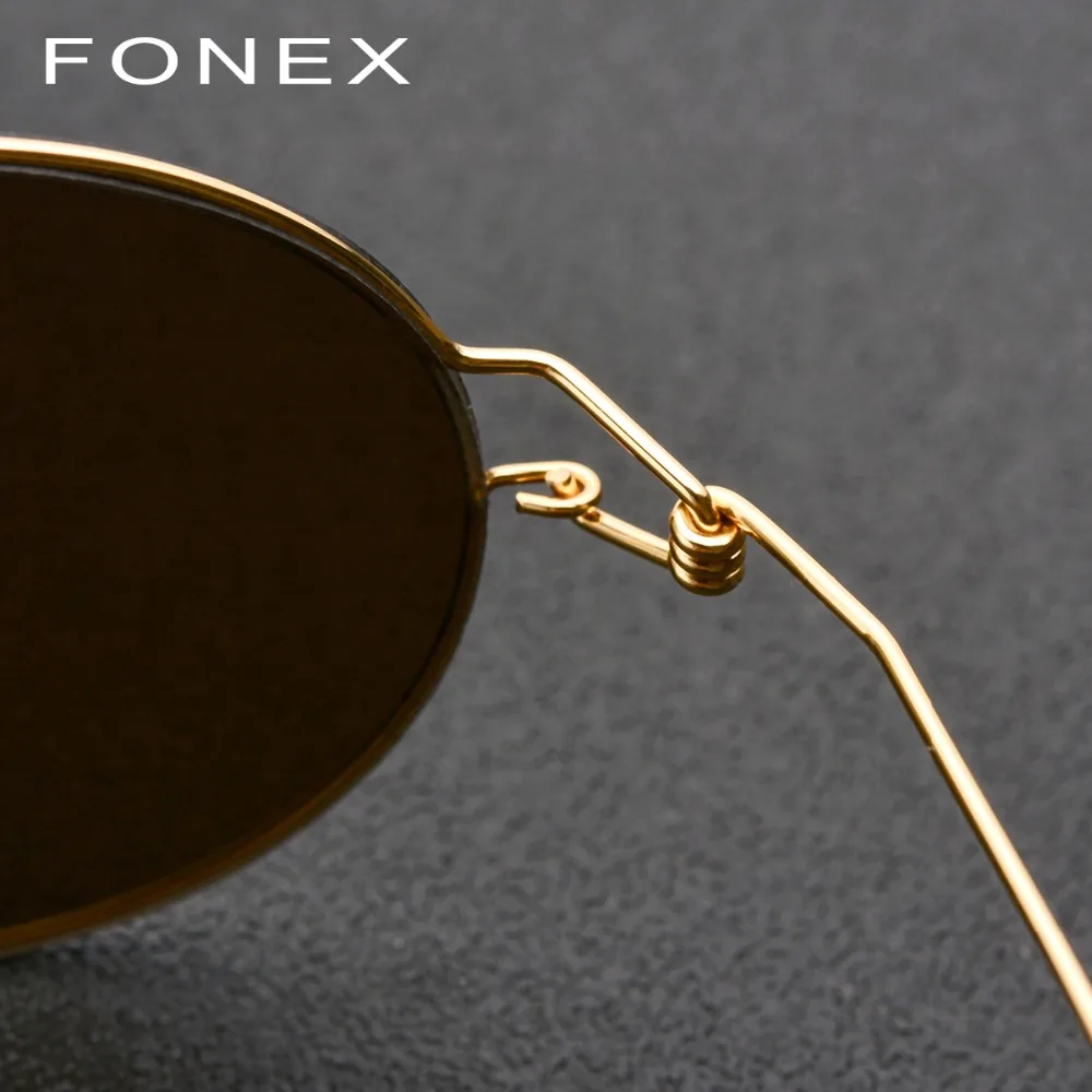 Harga Screwless Kacamata Bulat Kacamata Pria Ultralight 2018 Cermin Titanium Alloy Matahari Kacamata untuk Wanita Korea Handmade