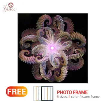 

Framed Diamond Embroidery 5D DIY Diamond Painting Mandala Abstract Diamond Painting Rhinestone Cross Stitch Decoration