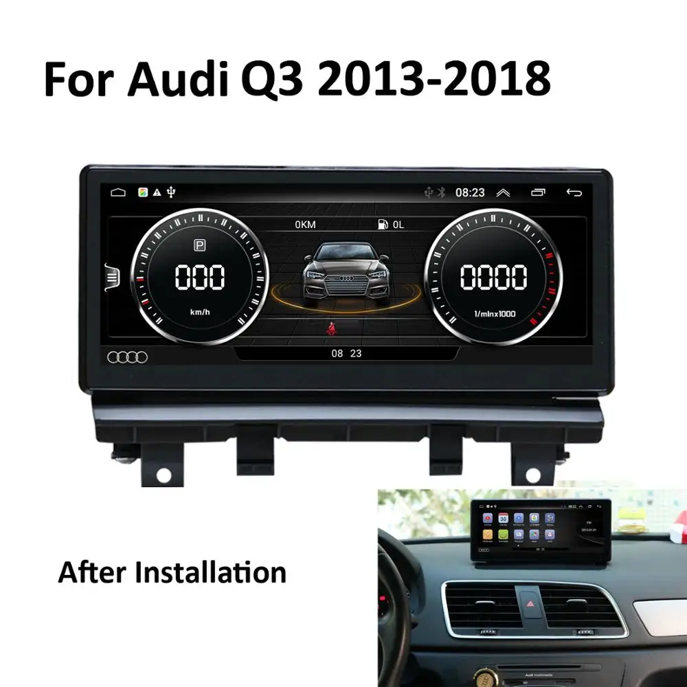 

COIKA IPS Touch Screen Car Stereo Player For Audi Q3 13-18 Android 8.1 System Head Unit GPS Navi Receiver BT 2+32G RAM WIFI