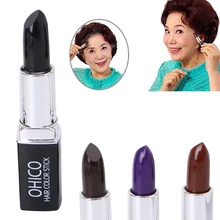 3 Цвета Временная Краска для волос помада, мелок краски одноразовые DIY Стайлинг