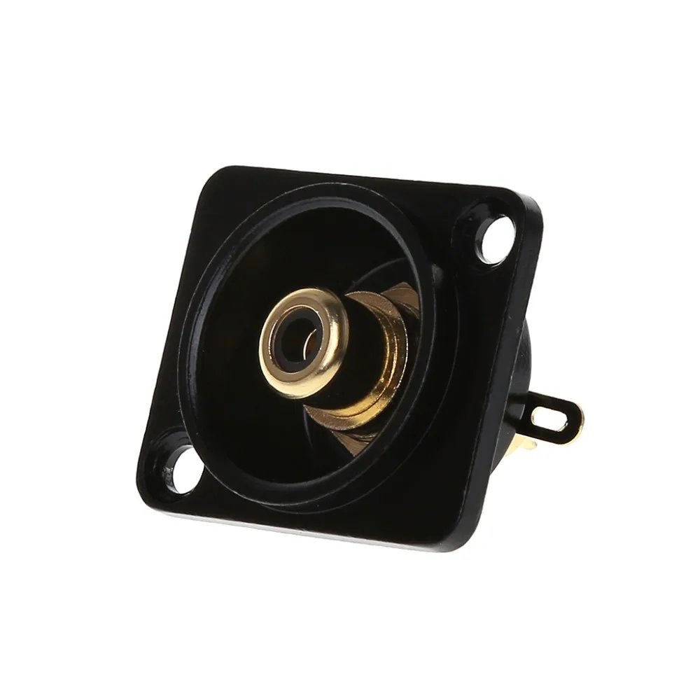 

NF2D-B Female Chassis Mount RCA Socket Solder Terminals Jack D-Series Black
