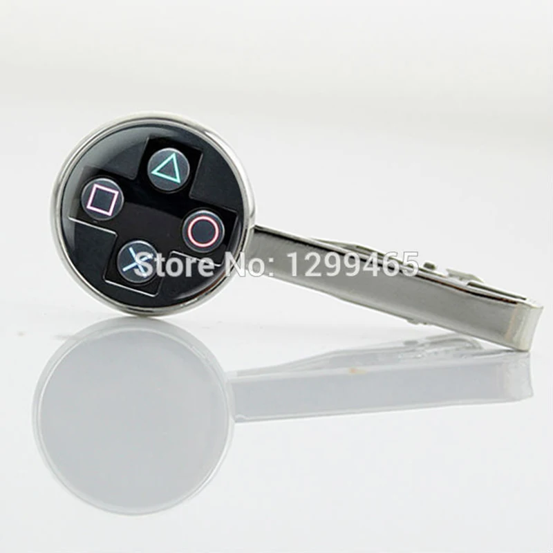 

JWEIJIAO Gemelos Para Camisas Art Picture Men Tie Clip Exquisite For Xbox Controller Anime Novelty Interesting Clips T 184