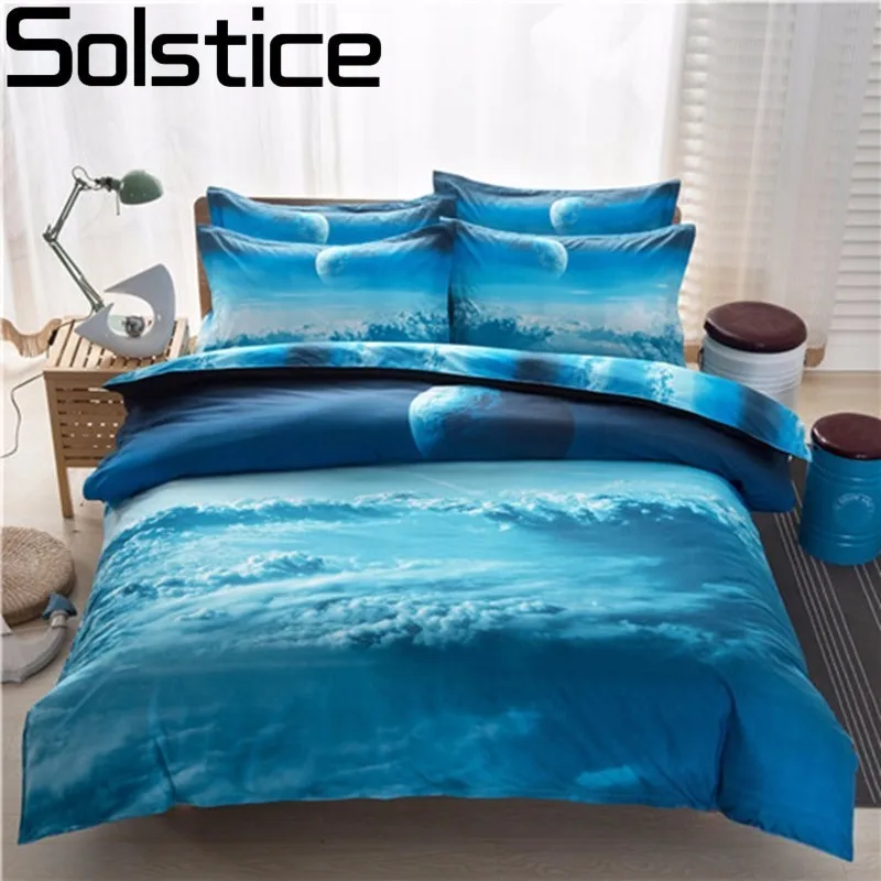 

Solstice Home Textile 3D Vision Cosmic Sky 3pcs Bedding Sets Bedclothes Bed Linen Duvet Cover Set Pillowcases Twin/Queen Size