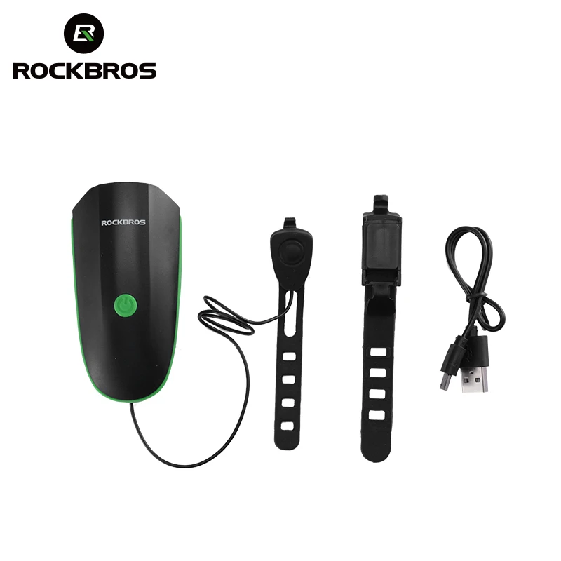 Skup ROCKBROS kolarstwo 2 w 1 klakson rowerowy lekki 120dB elektryczny Bell reflektor wodoodporny 250 LM MTB Bike światło przednie akcesoria rowerowe