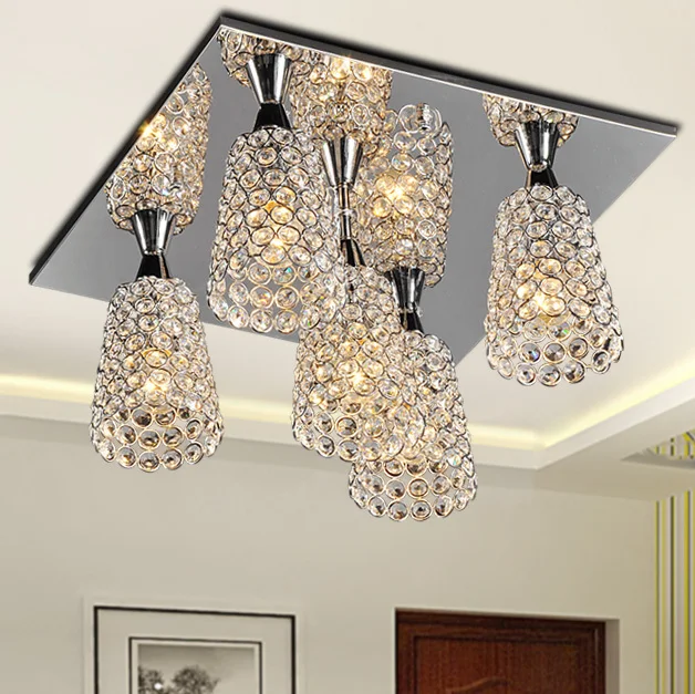 Free shipping crystal pendant minimalist modern art living room bedroom dining decorated with European-style lamps FRHC/63 |