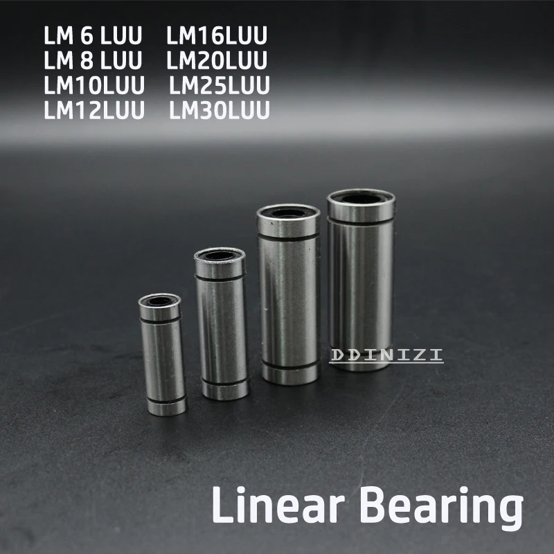 Линейная втулка LM6LUU LM8LUU LM10LUU LM12LUU LM16LUU LM20LUU линейные подшипники с ЧПУ 8 мм для