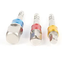 3pcs סט 3pcs / מקדחה Hex סט דרייב כוח Bit Socket מתאם Exension Set 1/4" 3/8" 1/2" Socket Bit מתאם Hex שאנק עם צווארון קבוע (2)