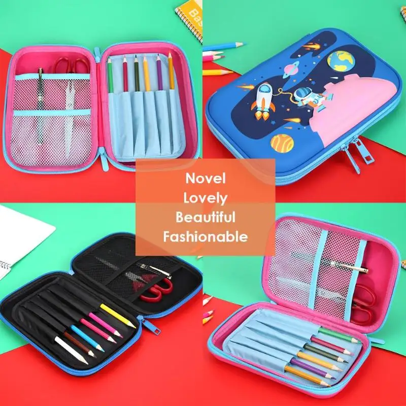 

Planet Pattern EVA Pencil Box Large Capacity Pencil Bags Storage Office School Supplies Pencil Cases For Girls School Stationery