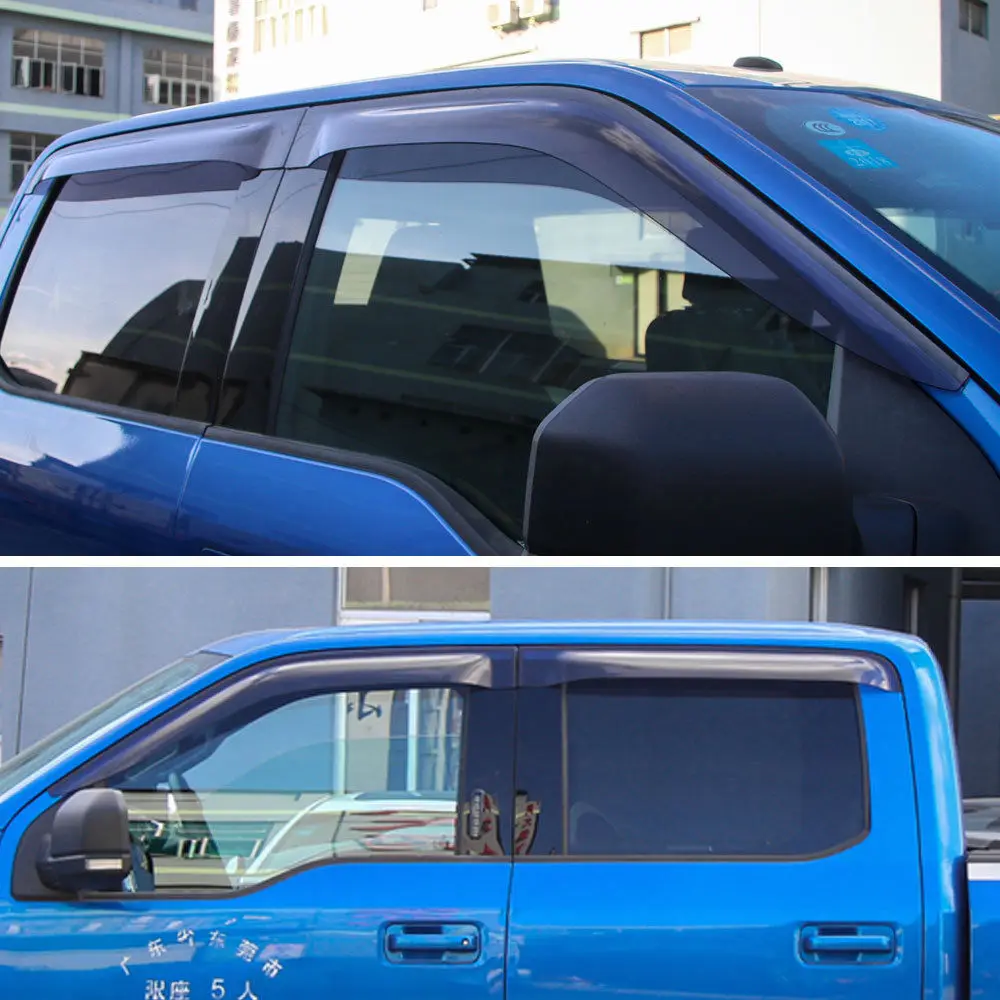 Защитное покрытие для окна автомобиля Ford F150 15 + защита от дождя и ветра|wind deflector|wind