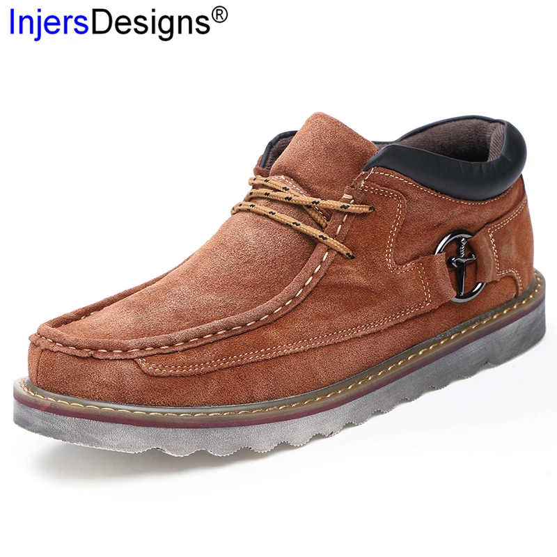 

Hot Sale Suede Work Boots Men Fashion Vintage Comfort&Warm High Top Tooling Shoes Men Autumn Winter Ankle Boots Plus Size 38-45