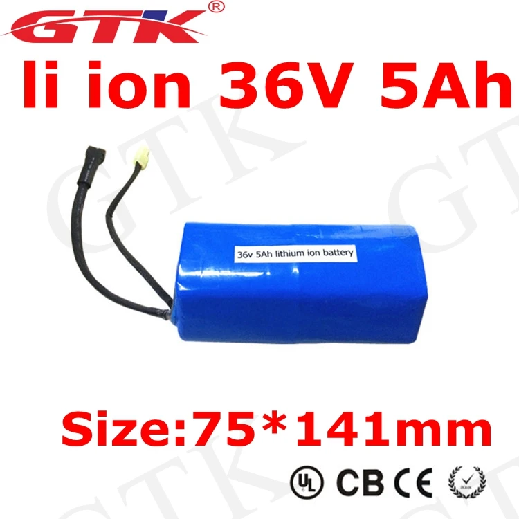 GTK 36 v 5AH 10S2P литиевая батарея li-ion 18650 питание городской Скутер Складной электровелосипед задняя стойка BMS+ 42 v 2A зарядное устройство