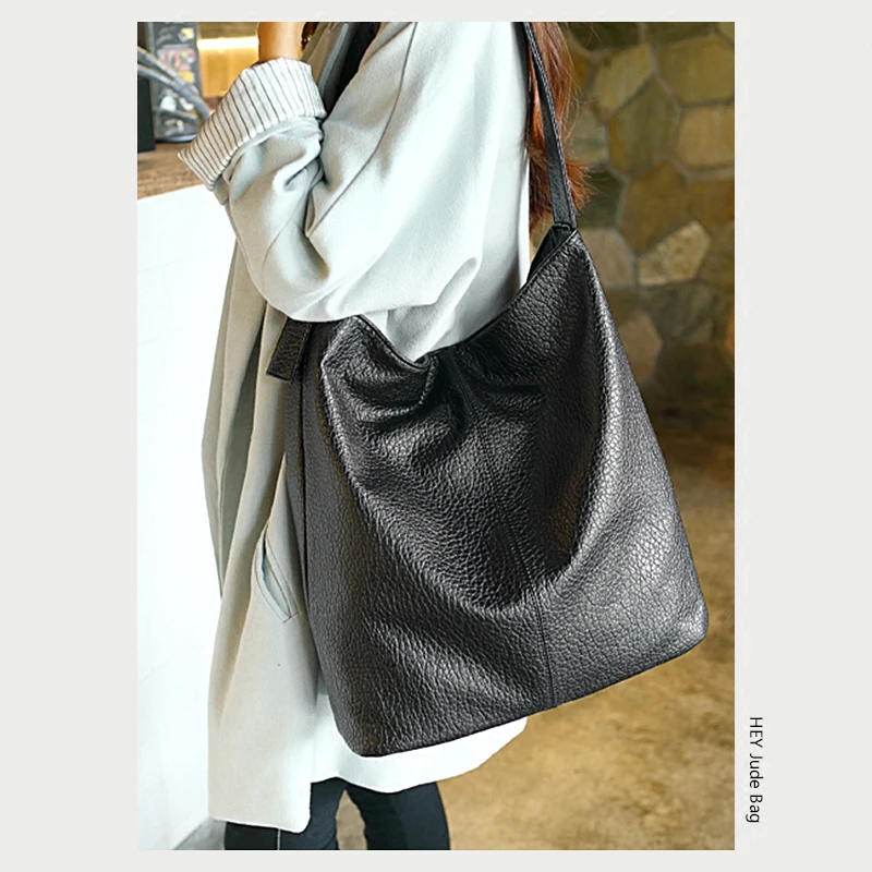 Черные сумки Хобо женские новые большие сумки мягкие из искусственной кожи сумки для покупок Большая вместительная повседневная женская сумка на одно плечо
