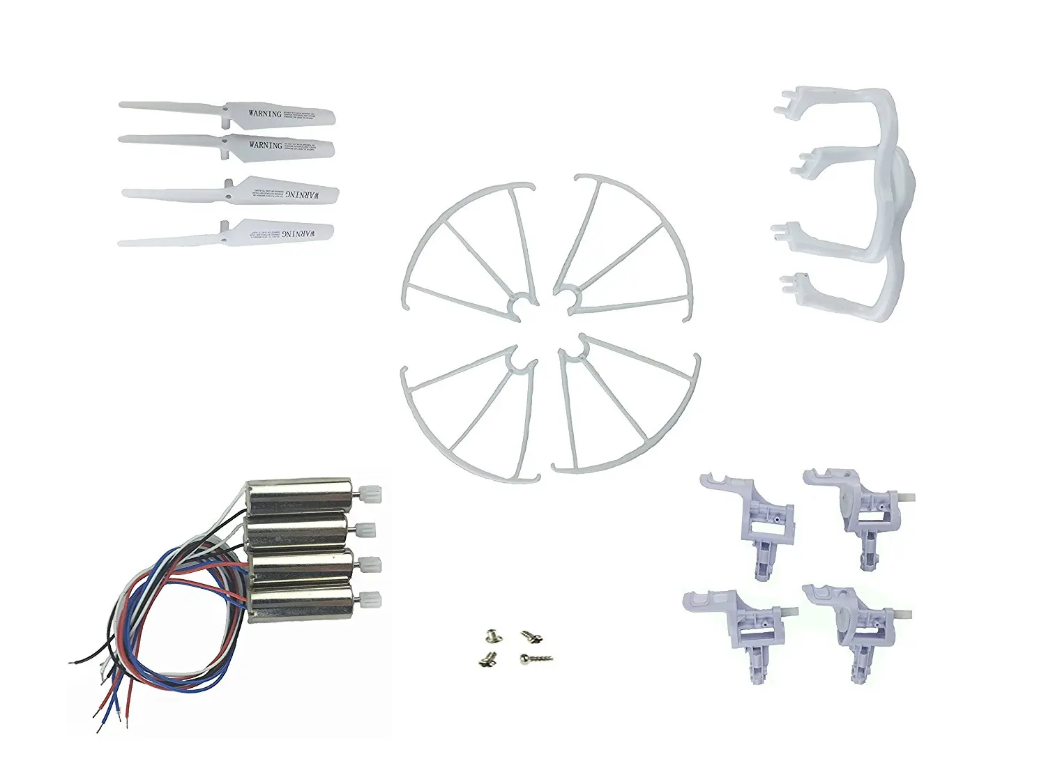 Eboyu Syma X5 X5C X5C-1 Rc Quadcopter Set Completo Di Parti 4 * Motori Eliche Atterraggio Skid Protettori Base Motore