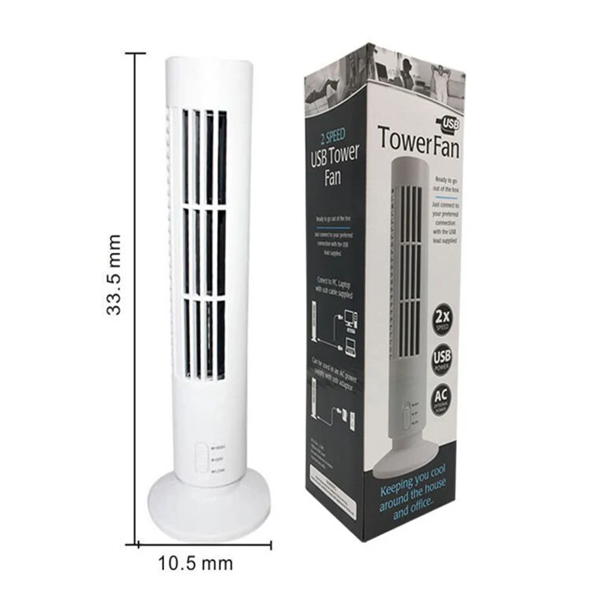 Мини настольный вентилятор USB Bladeless энергосберегающие вентиляторы воздушного охлаждения Настольный башенный вентилятор для домашнего офиса