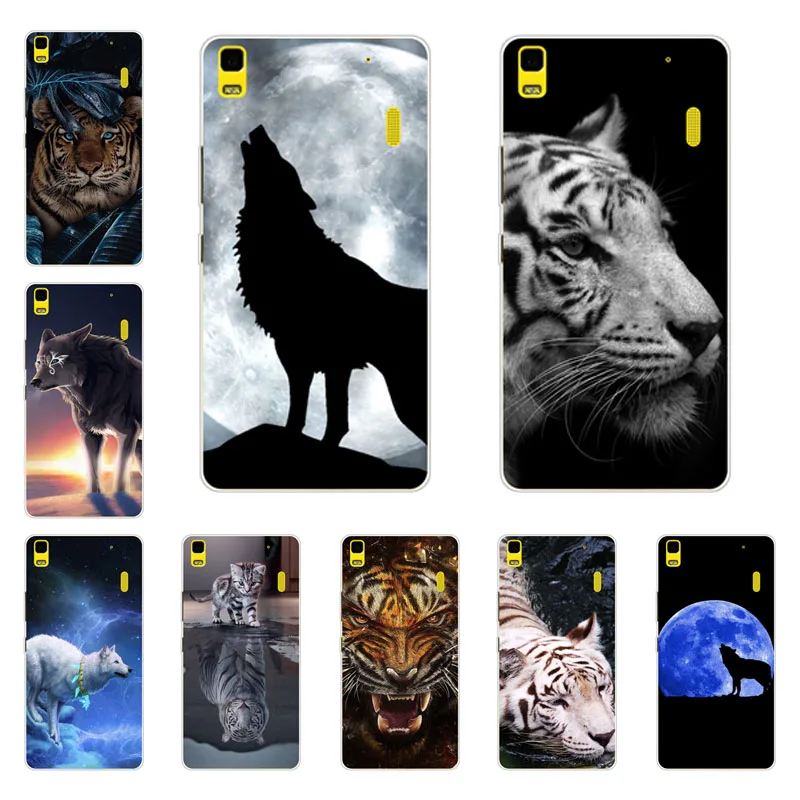 lenovo k3 note a7000 Case Silicon Wolf beast Painting Soft TPU Back Cover for Protect Phone cases shell |